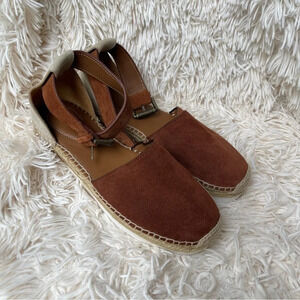 See By Chloe Glyn Espadrilles in brown suede ankle closure size 36 or 5.5